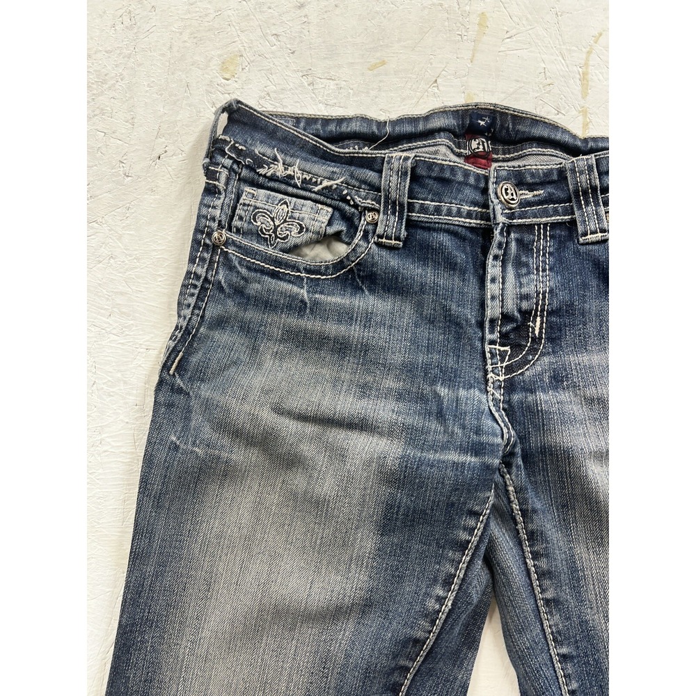 Angel Premium Woman's Jeans, Size 30 Skinny Embroidered Rear Pockets /0178 - Picture 4 of 15